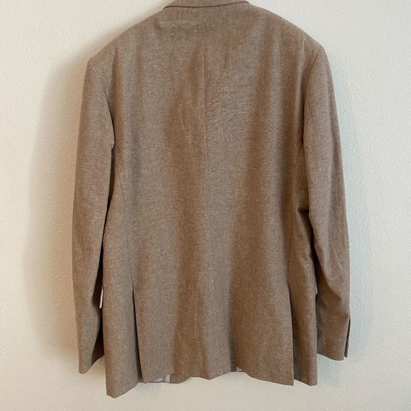 Stafford Men's Linen Blend Classic Fit Suit Blazer - 42R - Picture 3 of 10